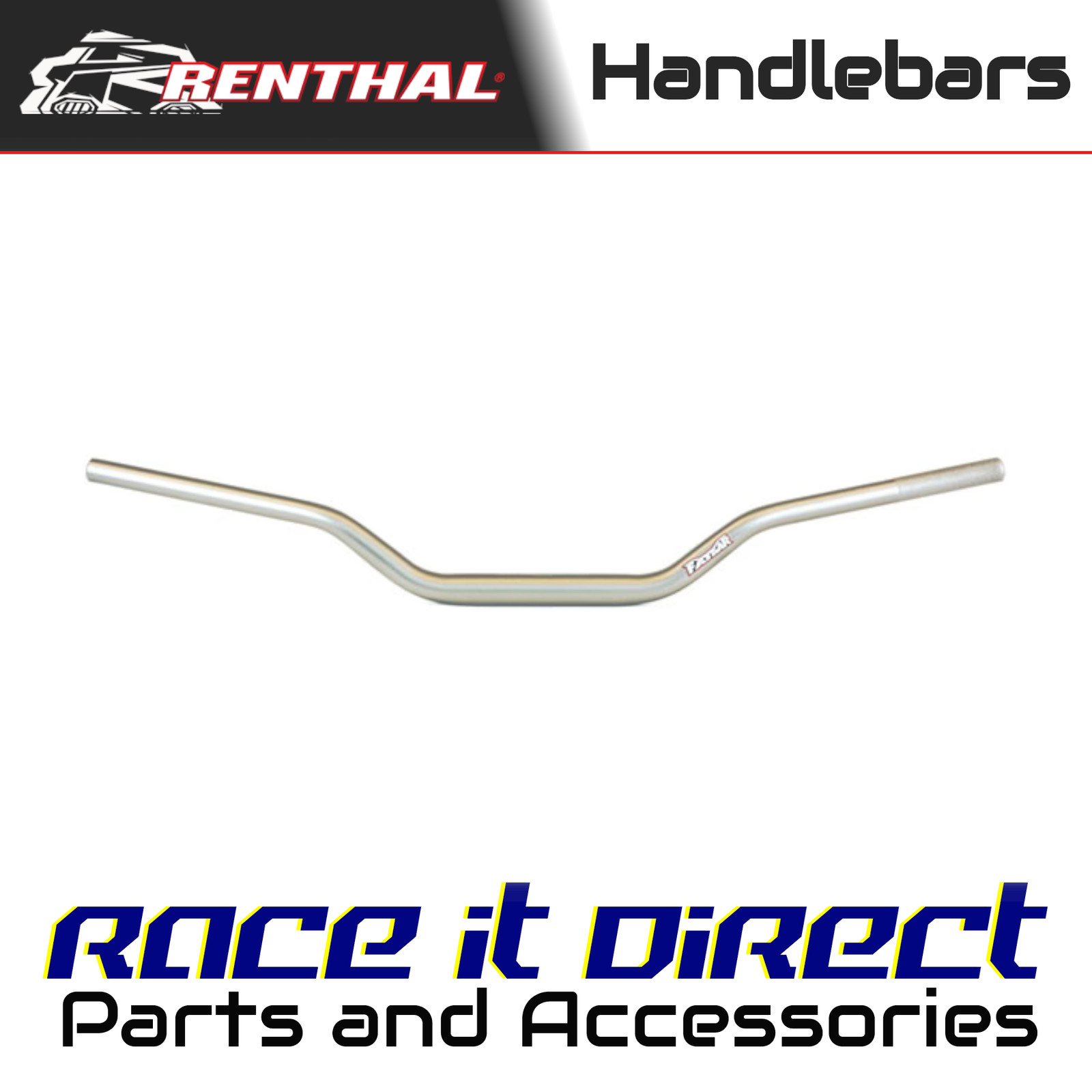 Handlebar for YAMAHA YFM 350 Raptor 2004-2013 Silver Renthal