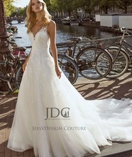 Strappy wedding dress wedding dress glitter 34 36 38 40 42 44 46 48 plus size ivory