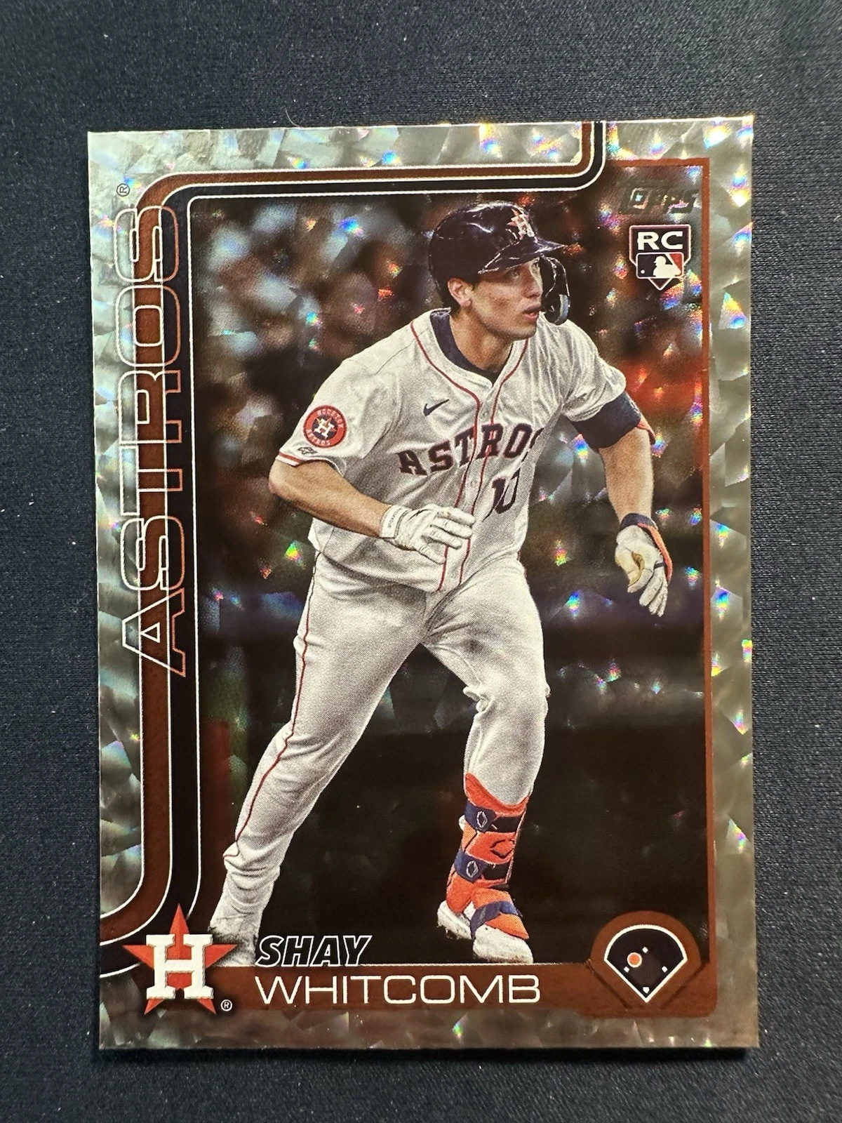 2025 Topps Series 1 - Shay Whitcomb RC Silver Cracked Foil - Astros