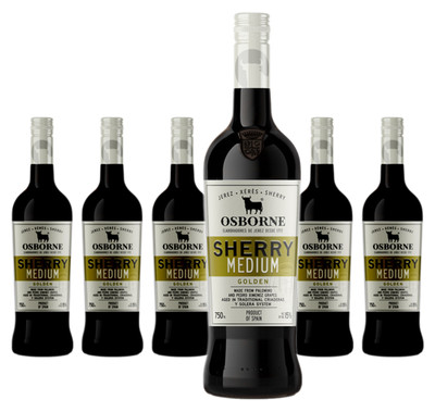 6 x Osborne Sherry Golden Medium