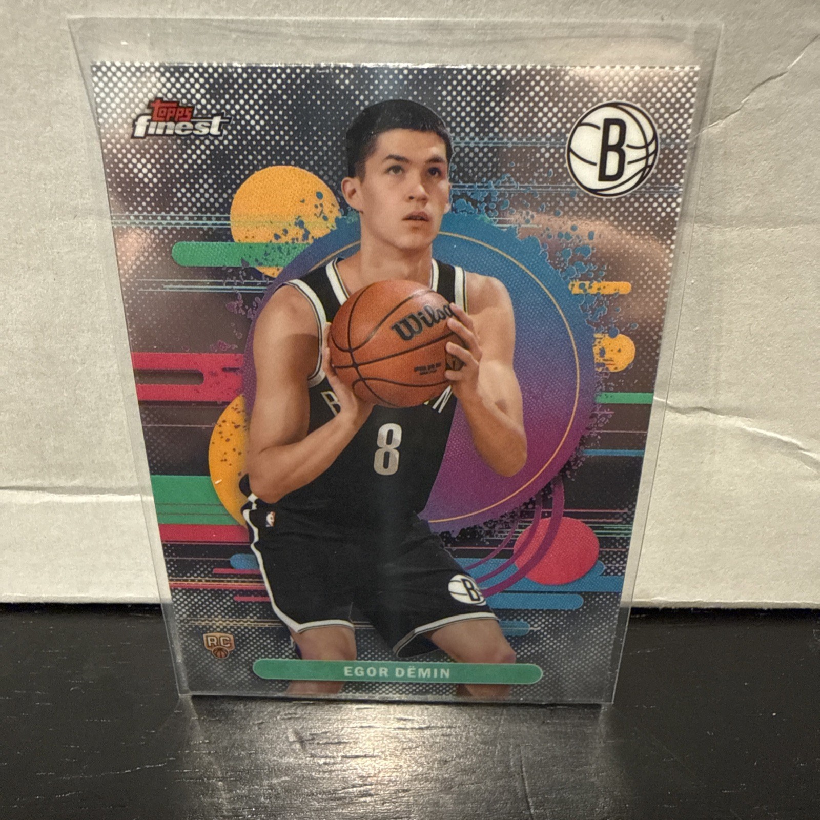 EGOR DEMIN 2025-26 TOPPS FINEST UNCOMMON ROOKIE BROOKLYN NETS RC Q2264