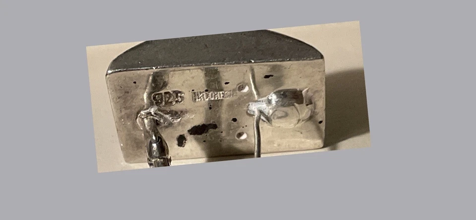 Lois Hill Sterling Silver Earrings Signed 925 Scroll Decor 7/8” L ~ Pierced - Image 3 of 4