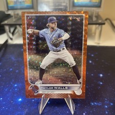 2022 Topps Update Taylor Walls Orange Foilboard /299 #US108 Tampa Bay Rays