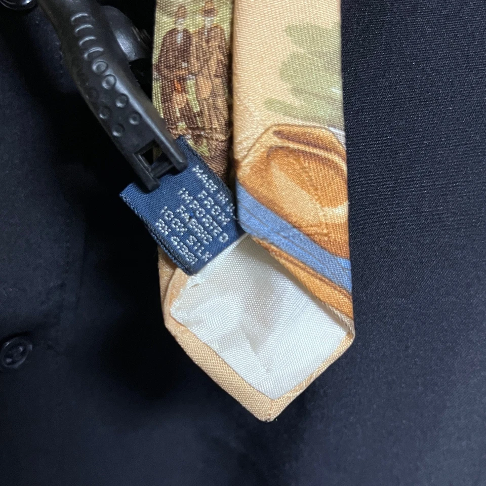 Vintage Polo Ralph Lauren Men's Rare Silk Straw Hats Necktie Career  3143 - Image 4 of 4