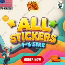   Mono-poly Stickers Go  POSH PETS ALBUM- ALL STICKER 1-6  Cheapest and Available