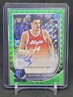 2025-26 BOWMAN CHROME ZACH EDEY AUTOGRAPH GREEN GEOMETRIC REFRACTOR 56/99