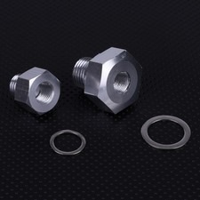For Ls1 4.8 5.3 6.0 Swap M12 M16 Oil Pressure Coolant Temp Gauge Fitting Adapter