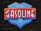 Porcelain Vintage Gasoline Enamel Metal Sign Plate Size 6" x 5" Inches