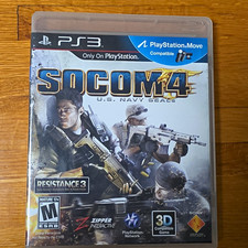 Sony SOCOM 4: U.S. Navy SEALs (PS3) Manual, Multiplayer, Move, M Rated