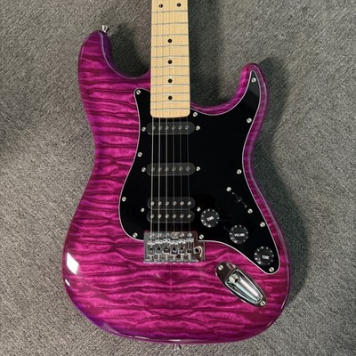 Donner DST-95 Electric Guitar with Amp and Accessories Full-Size Violet Purple