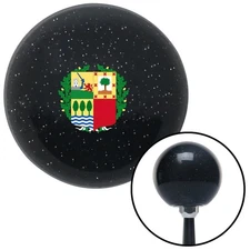 Basque Crest Black Metal Flake Shift Knob w/ M16x1.5 Insert Shifter Auto Brody