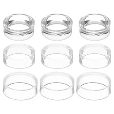 9 Pcs 1.7"/1.2"/0.6" Round Baseball Stand Acrylic Sphere Holder Crystal Display