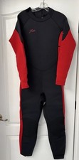 Hevto Guardian Men s Medium Full Wetsuit Black Red Back Zip