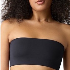 Gap GapBody Super Stretch Bandeau Bralette Bra Womens XS Black Nylon Strapless