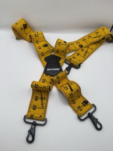 Melotough Suspenders Ruler Yellow Heavy Duty Workwear