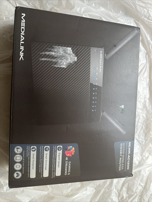 Mediabridge MLWR-AC1200 Medialink AC1200 1000 Mbps Wireless Gigabit Router NEW