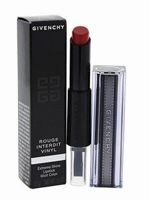 Givenchy Interdit Vinyl # 11 Rouge Rebelle Lipstick .11 oz Full Size - Free Ship