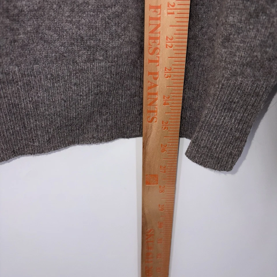 J. Crew Men's Classic Lambswool Crewneck Sweater Medium Taupe - Image 4 of 4