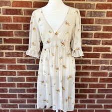 Betsey Johnson x Urban Outfitters Sheer Floral Dress Size L Coquette Cottagecore