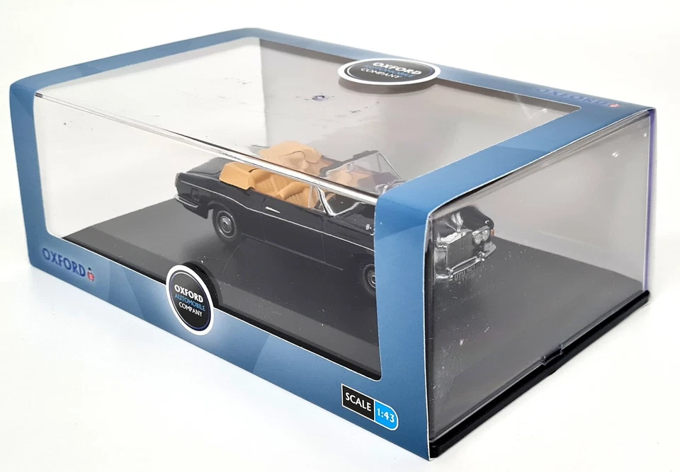Oxford 1/43 Rolls Royce Corniche Open Convertible Blue Diecast Model Car - Image 2 of 4