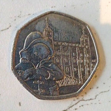 2019 UK 50p Coin Paddington Bear at the Tower of London Elizabeth II