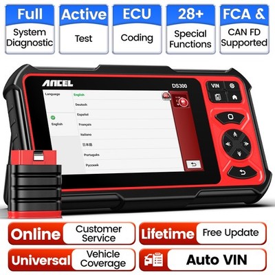 ANCEL DS300 Car Bluetooth OBD2 Scanner Bidirectional Auto Diagnostic Scan Tool