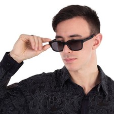 Gucci Grey Rectangular Men's Sunglasses GG1583S 001 56 GG1583S 001 56