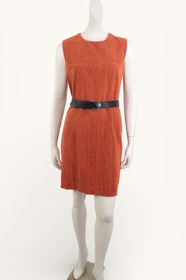 Georges Franck Kleid orange Damen schick tailliert halblang Sommer XL