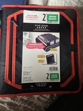 Five Star Zipper Binder With Expansion Panel, 2" Rings, Assorted Colors 29052 