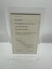 Case Equipment Lucite Wall Street Paper Weight Tombstone JP Morgan Salomon 1996