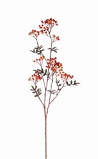 artplants Deko Zweig Eberesche CERRY, orange, 110cm