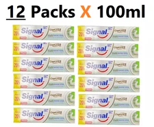 Signal Toothpaste Natural Complete 8 Baking Soda by Unilever (12 Packs X 100ml)