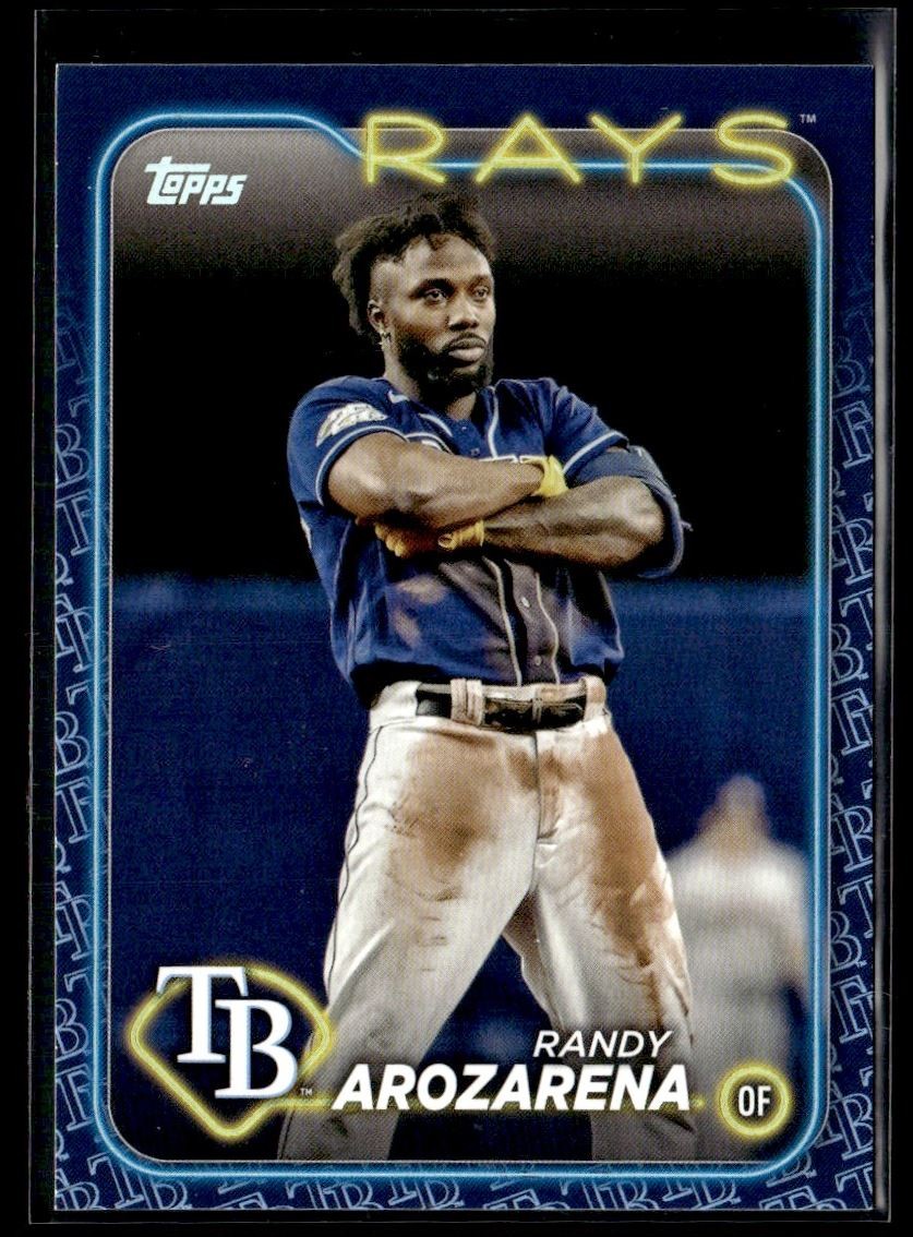 2024 Topps Team Color Logo Border Randy Arozarena Tampa Bay Rays #284