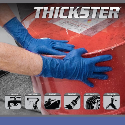SAS Safety 6604-20 Thickster puderfreier Latex Einweghandschuh, X-Large, Pac... - Bild 3 von 8