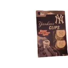 New York YANKEES LACE CLIPS, 3 Packs of 2 Clips. New 