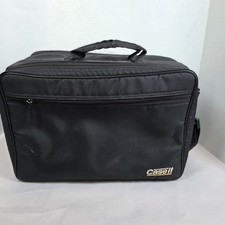 Case It BMI Cassette Tape Storage Travel Black Bag Zippered Handle Hold 16 / 24