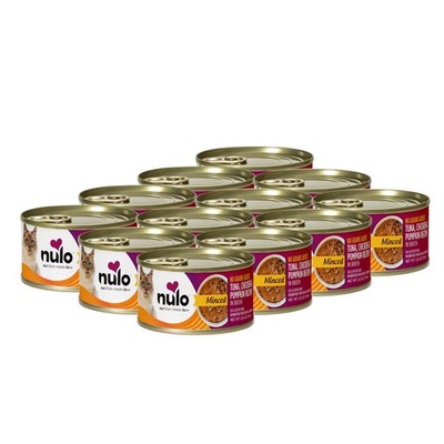 Nulo Grain-Free Minced Wet Canned Cat Kitten Food Tuna Chicken And Pumpkin In