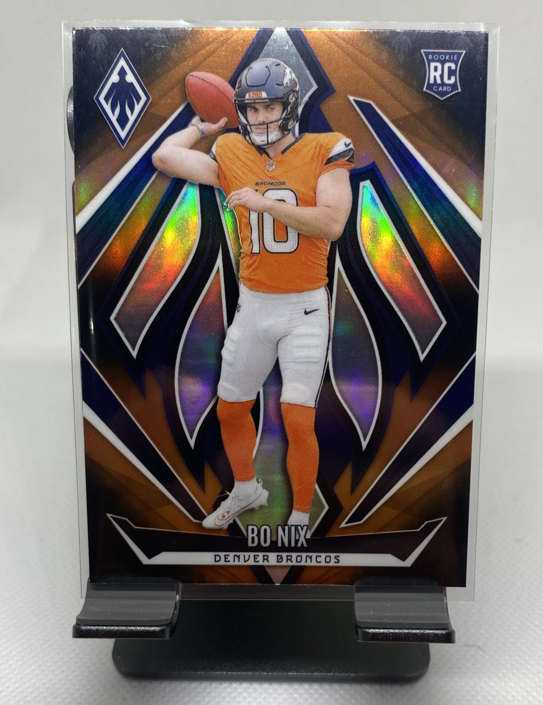 2024 Panini Phoenix - Rookies Bo Nix #159 Orange (RC) Rare Color Match