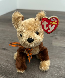 TY Beanie Baby - FIDGET the Dog (5.5 inch) - MWMTs Stuffed Animal Toy
