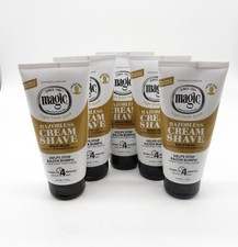 Magic Razorless Cream Shave Bald Head Light Fresh Scent 5 6 Oz Tubes