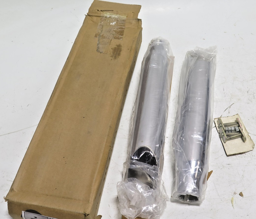 NOS Cycle Shack Chrome Slash Cut Mufflers for Harley Davidson 82-86