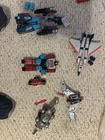 Five G1 Transformers Swoop, Sludge, Preceptor, Star Scream, and A Triple Changer