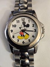 Disney Mickey Mouse Women's 25mm Quartz Stainless Steel Watch-New Battery