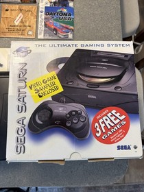 Sega Saturn Console MK-80000A CIB w/ Launch NFR + Games + Sampler + Accessories