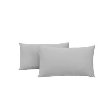 N Y HOME Jersey Knit Small Pillow Cases, Light Gray, 2 Pack Small, Gray