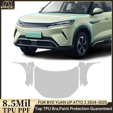 For BYD ATTO2 2024-UP Hood Fender Precut Paint Protection Film Clear PPF TPU