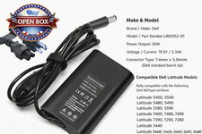 65W LA65NS2-01 Laptop Charger AC Adapter for Dell Latitude 5400 5500 5480 5490