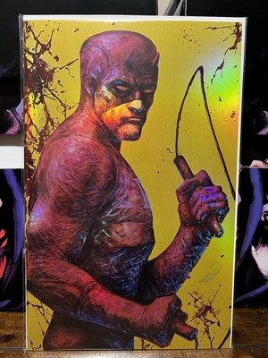 Daredevil C2E2 (2025)  Johnny Desjardins Yellow Foil Sketch Book Lmtd 50 