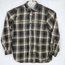 Carhartt Shirt Mens Large Button Down Plaid Long Sleeve Workwear Relaxed Fit