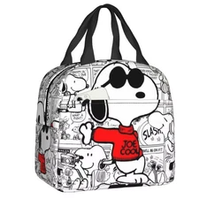 Snoopy Insulated Lunch Tote Bag Thermal Cooler Food Lunch Box 